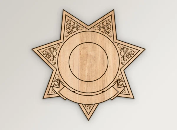 7 Point Star Badge v6 SVG Vector911