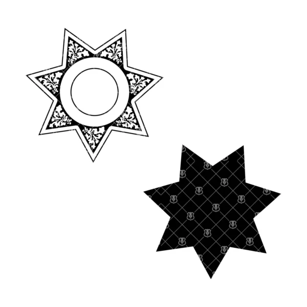 Blank 7 Point Sheriff Star v3 - Image 3