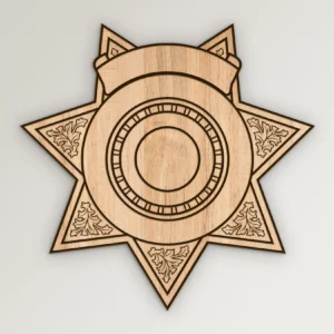 7 Point Star Badge v4 SVG Vector911