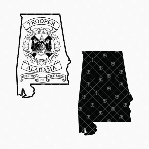 Alabama DPS State Police Trooper Emblem - Image 3