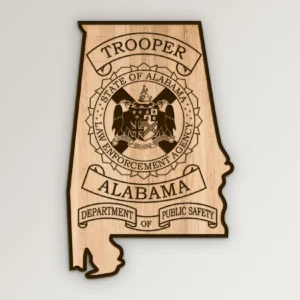 Alabama State Police Trooper Emblem SVG Vector911