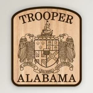 Alabama Trooper Patch SVG Vector911