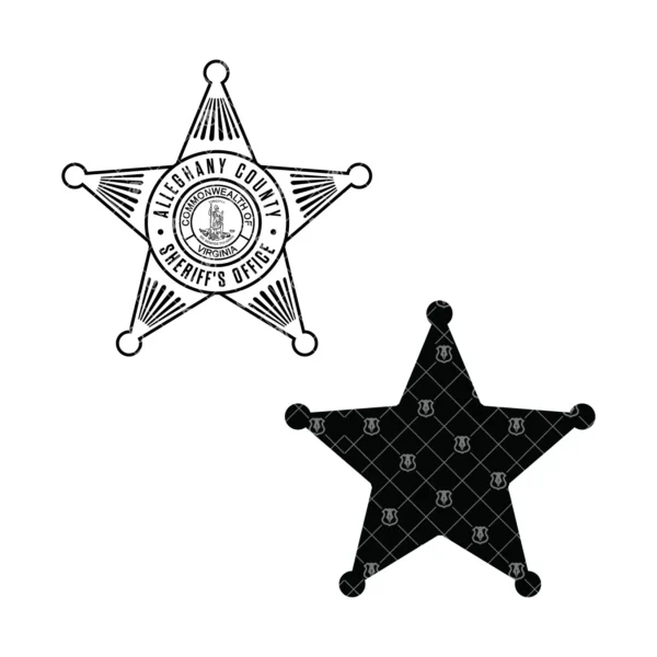 Alleghany Virginia Sheriff's Office Badge - Image 3