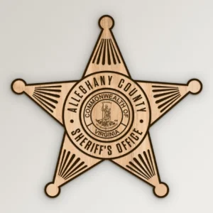 alleghany virginia sheriff's office badge svg vector911