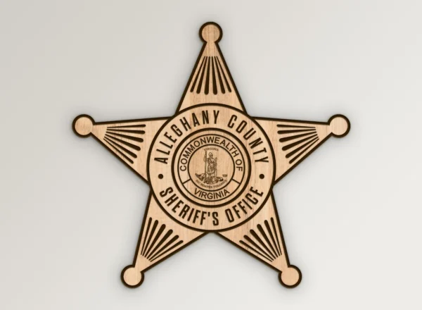 alleghany virginia sheriff's office badge svg vector911