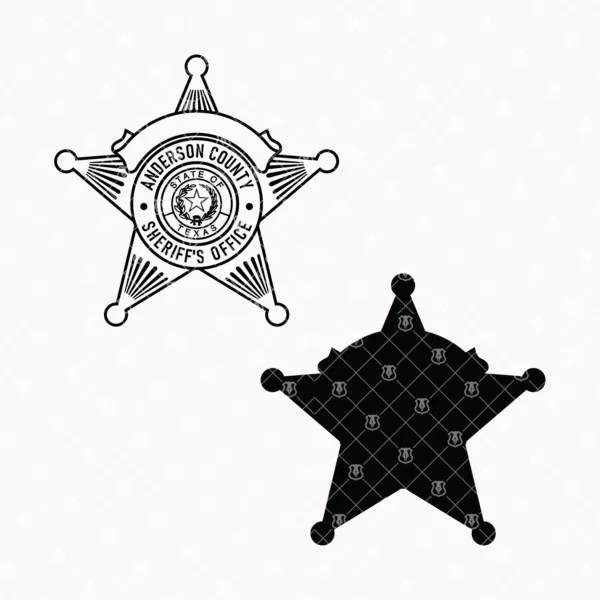 Anderson County Texas Sheriff Badge - Image 3