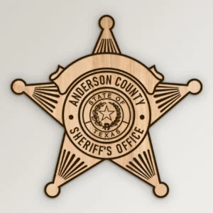 Anderson Texas Sheriffs Office Badge SVG Vector911