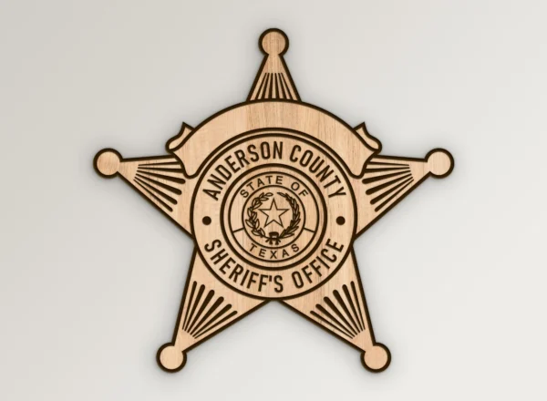 Anderson Texas Sheriffs Office Badge SVG Vector911