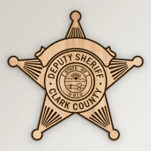 Clark Ohio Deputy Sheriff Badge SVG Vector911