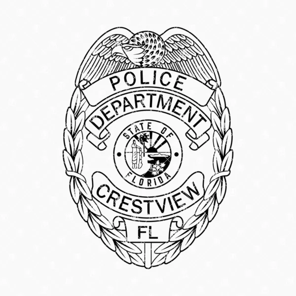 Crestview Florida Police Badge - Image 2