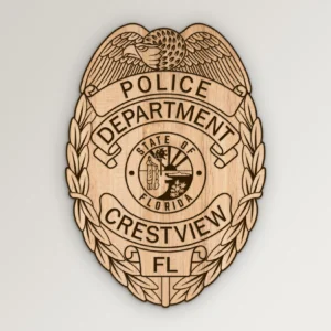 Crestview FL Police Badge SVG Vector911