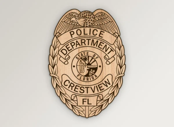 Crestview FL Police Badge SVG Vector911