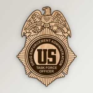 DEA Task Force Officer Badge SVG Vector911