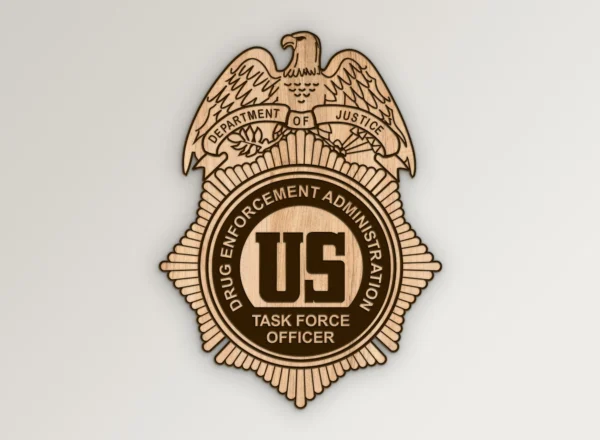 DEA Task Force Officer Badge SVG Vector911