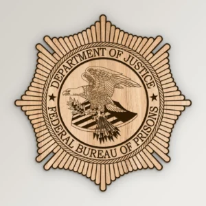 DOJ Bureau of Prisons Badge SVG Vector911