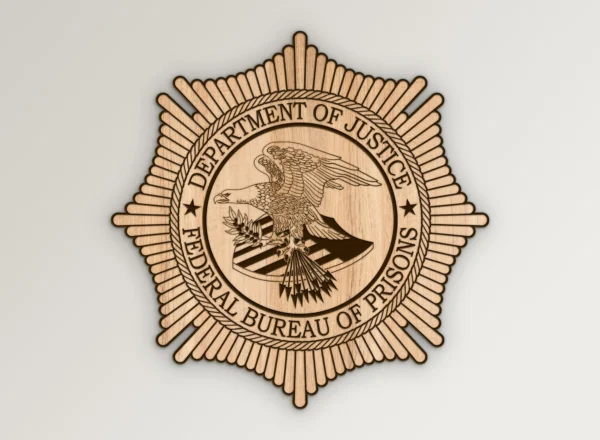 DOJ Bureau of Prisons Badge SVG Vector911