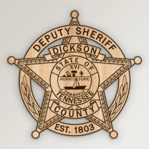 Dickson Tennessee Deputy Sheriff Badge SVG Vector911