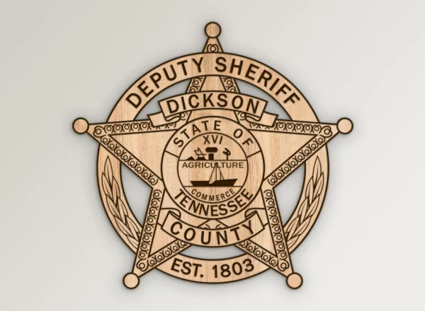 Dickson Tennessee Deputy Sheriff Badge SVG Vector911