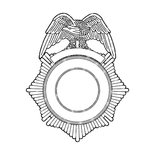 Blank Eagled Topped Police Badge V3 - Image 2