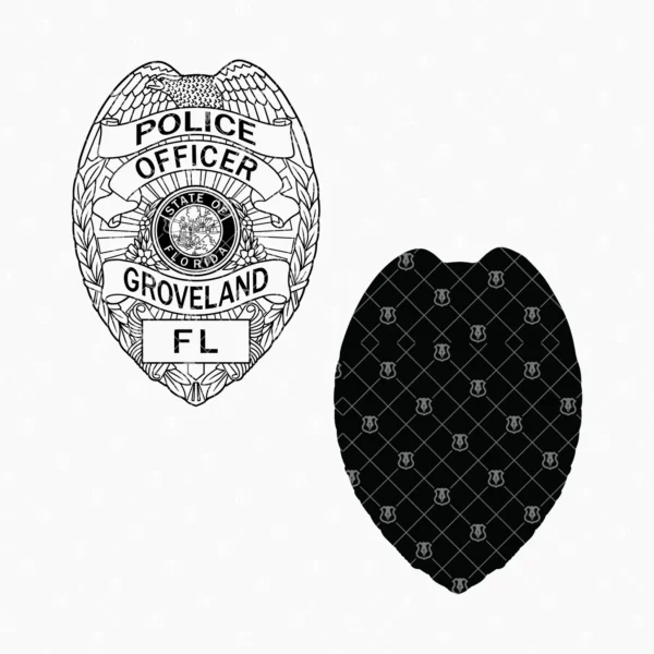 Groveland Florida Police Badge - Image 3