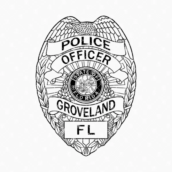 Groveland Florida Police Badge - Image 2