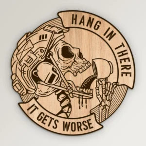 hang in there gets worse coffee drinking graphic svg vector911