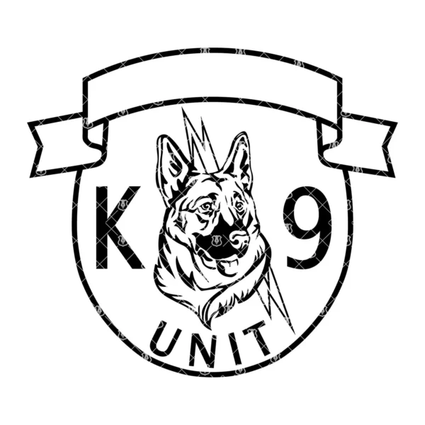 Police K-9 Unit Law Enforcement Patch - Image 2