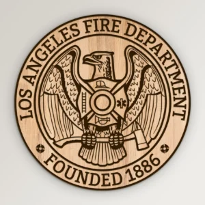 los angeles california fire department seal svg vector911