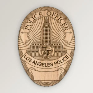 LAPD Police Officer Badge SVG Vector911