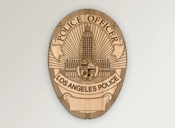 LAPD Police Officer Badge SVG Vector911