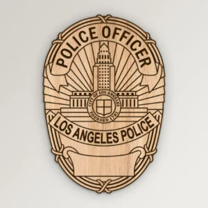 LAPD Office Badge Simple Design SVG Vector911