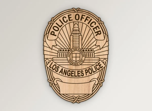 LAPD Office Badge Simple Design SVG Vector911