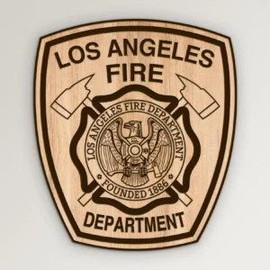 los angeles california fire department patch