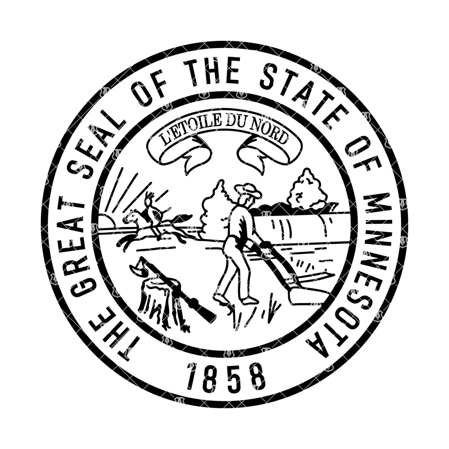 Minnesota Great State Seal (vintage) Bundle – Vector911