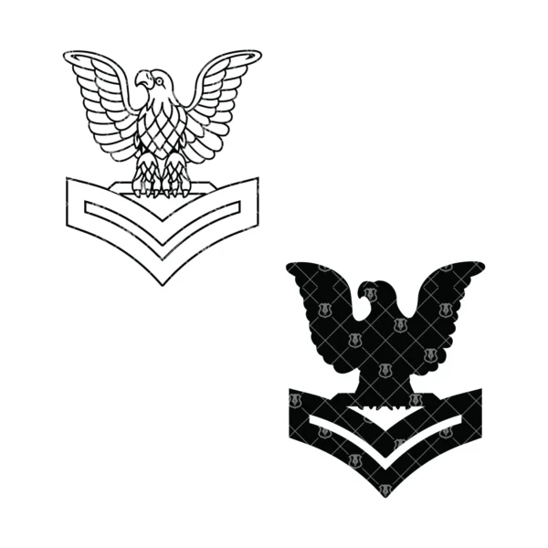 Navy Enlisted Ranks E4 E5 E6 Chevrons Bundle - Image 6