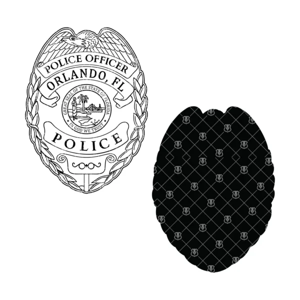 Orlando Florida Police Officer Badge - Image 3