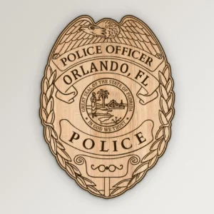 Orlando FL Police Officer Badge SVG Vector911