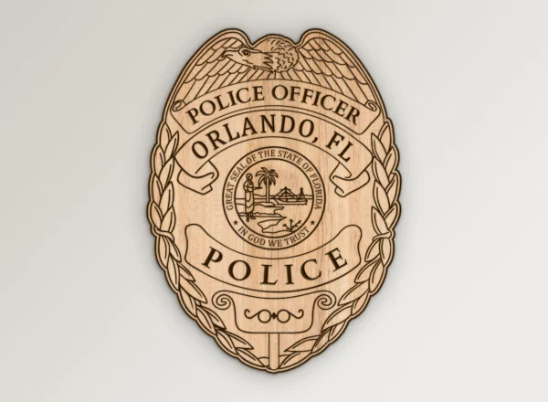 Orlando FL Police Officer Badge SVG Vector911