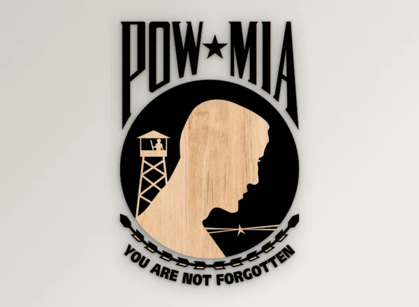 POW MIA Emblem SVG Vector911