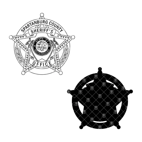 Spartanburg SC Sheriff's Office Badge - Image 3