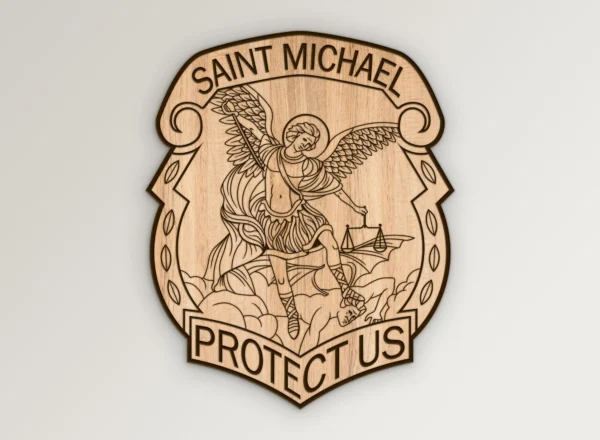 St Michael Protect Us SVG Vector911