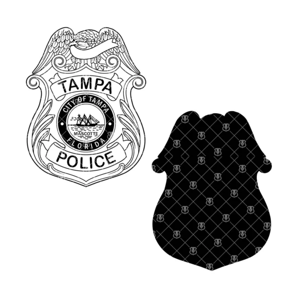 Tampa Florida Police Department Badge - Image 3