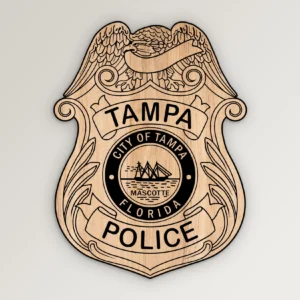 Tampa FL Police Badge SVG Vector911