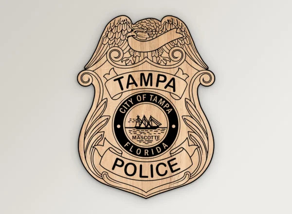 Tampa FL Police Badge SVG Vector911