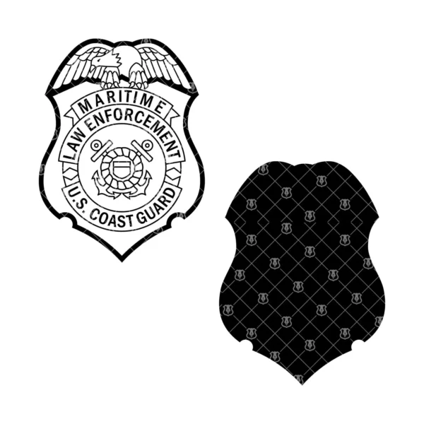 USCG Maritime Law Enforcement Police Badge - Image 3