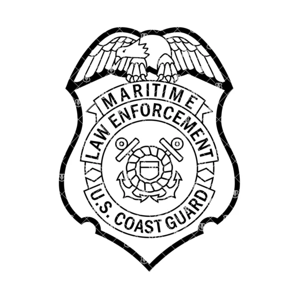 USCG Maritime Law Enforcement Police Badge - Image 2