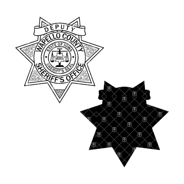 Wapello County Iowa Sheriff Deputy Badge - Image 3