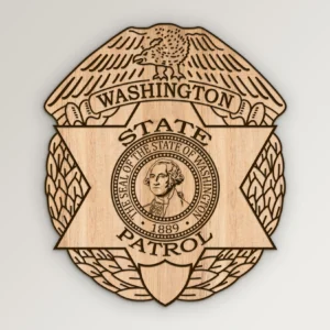 Washington State Patrol Trooper Badge SVG Vector911