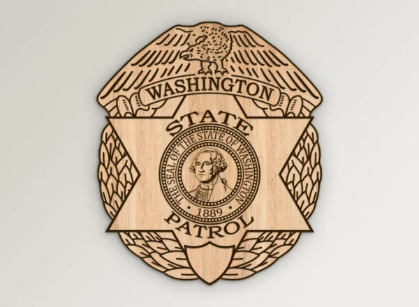 Washington State Patrol Trooper Badge SVG Vector911