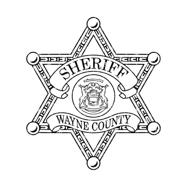 Wayne County Michigan Sheriff Badge - Image 2